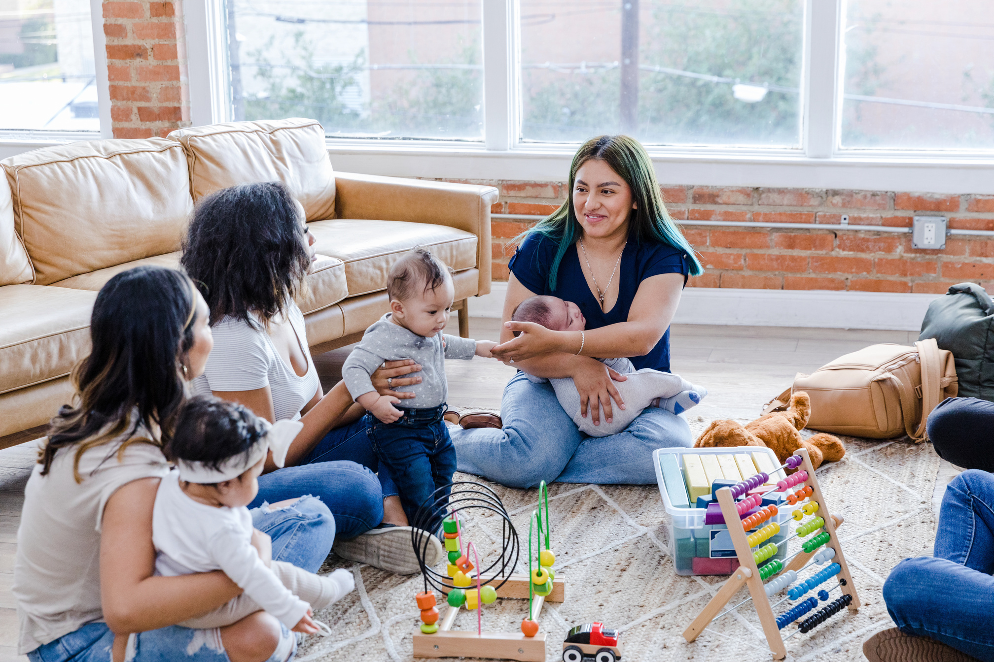 Diverse mom's support group